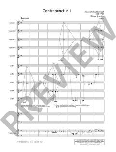 Bach-Contrapuncti: Contrapunctus I von Johann Sebastian Bach (Download) 