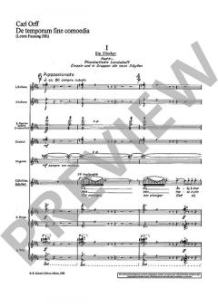 De temporum fine comoedia von Carl Orff (Download) 