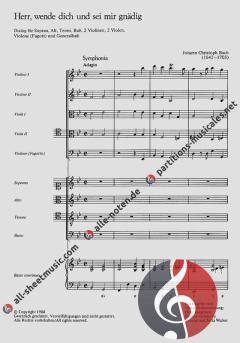Herr, wende dich und sei mir gnädig von Johann Christoph Bach (Download) 