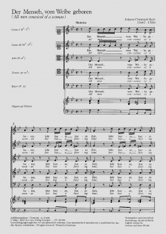 Der Mensch, vom Weibe geboren von Johann Christoph Bach (Download) 