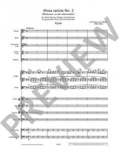 Missa sancta Nr. 2 G-Dur WeV A.5 / WeV A.4 von Carl Maria von Weber (Download) 