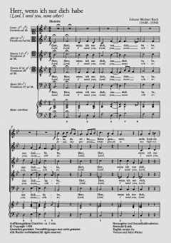 Herr, wenn ich nur dich habe (Johann Michael Bach) 