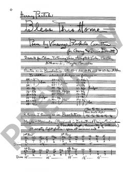 Bless This Home von Harry Partch (Download) 