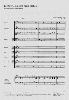 Liebster Jesu, hör mein Flehen von Johann Michael Bach (Download) 