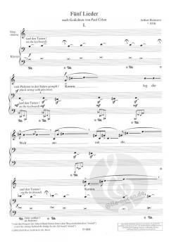 5 Lieder von Aribert Reimann (Download) 