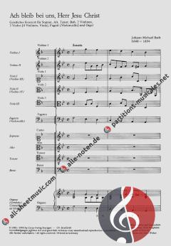 Ach bleib bei uns, Herr Jesu Christ von Johann Michael Bach (Download) 