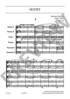 Streichsextett G-Dur op. 36 von Johannes Brahms im Alle Noten Shop kaufen