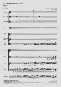 Es erhub sich ein Streit von Johann Sebastian Bach (Download) 