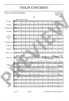 Violinkonzert d-Moll op. 47 von Jean Sibelius 