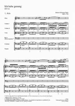 Ich habe genung (I) von Johann Sebastian Bach (Download) 