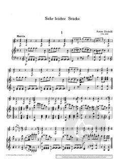 Sehr leichte Stücke Band 1 von Anton Diabelli (Download) 