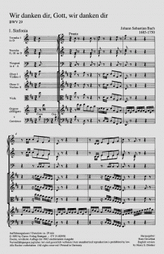 Wir danken dir, Gott, wir danken dir (J.S. Bach) 