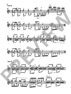 Variationen über 'Au clair de la lune' von Matteo Carcassi 