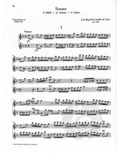 6 Duette Band 2 von Jean Baptiste Loeillet de Gant (Download) 