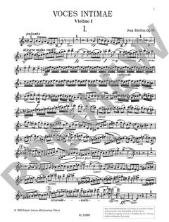 Streichquartett d-Moll op. 56 von Jean Sibelius im Alle Noten Shop kaufen (Stimmensatz)