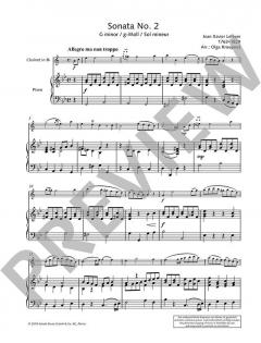 Sonata No. 2 g-Moll von Jean-Xavier Lefèvre (Download) 