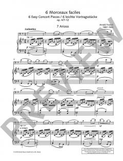 6 Morceaux faciles op. 4/7-12 von Arnold Trowell (Download) 