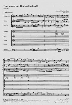 Nun komm, der Heiden Heiland (I) von Johann Sebastian Bach (Download) 