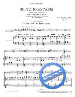 Suite Française op. 114 von Paul Bazelaire (Download) 