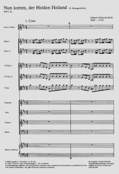 Nun komm, der Heiden Heiland (II) von Johann Sebastian Bach (Download) 