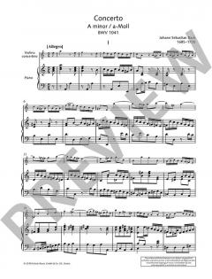 Concerto a-Moll BWV 1041 von Johann Sebastian Bach (Download) 