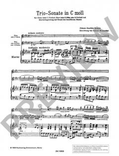 Triosonate c-Moll von Johann Joachim Quantz 