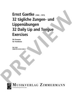 32 tägliche Zungen- und Lippenübungen von Ernst Gaetke 