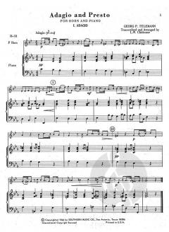 Adagio And Presto von Georg Philipp Telemann 