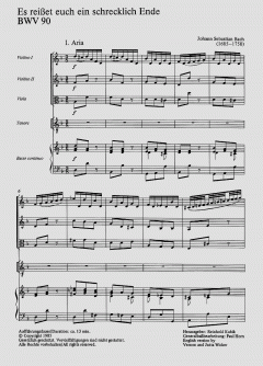 Es reißet euch ein schrecklich Ende BWV 90 von Johann Sebastian Bach (Download) 