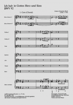 Ich hab in Gottes Herz und Sinn von Johann Sebastian Bach (Download) 