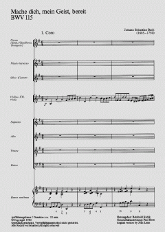 Mache dich, mein Geist, bereit von Johann Sebastian Bach (Download) 