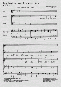 Barmherziges Herze der ewigen Liebe von Johann Sebastian Bach (Download) 