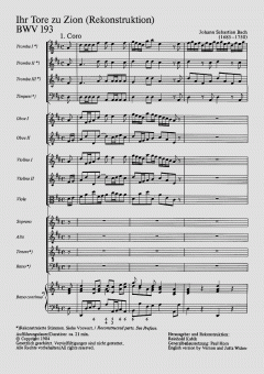 Ihr Tore zu Zion (J.S. Bach) 