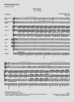 Johannes-Passion BWV 245 von Johann Sebastian Bach (Download) 