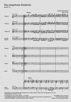 Das neugeborne Kindelein von Dietrich Buxtehude (Download) 