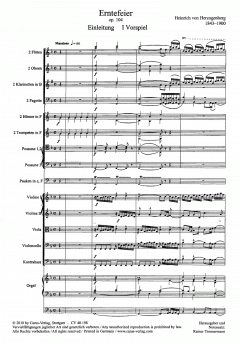 Erntefeier op. 104 von Heinrich von Herzogenberg (Download) 