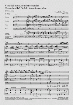 Victoria! mein Jesus ist erstanden von Georg Philipp Telemann 
