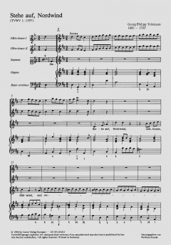 Stehe auf, Nordwind von Georg Philipp Telemann (Download) 