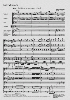 Introduzione e Gloria RV 588 von Antonio Vivaldi (Download) 