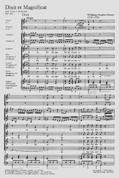 Dixit et Magnificat KV193 (W.A. Mozart) 