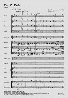 Der 95. Psalm op. 46 von Felix Mendelssohn Bartholdy (Download) 
