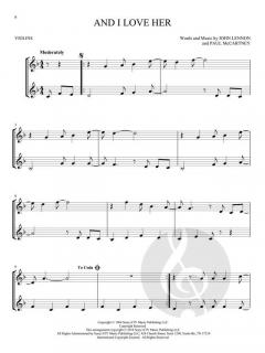 The Beatles for 2 Violins im Alle Noten Shop kaufen