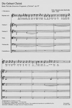 Christus op. 97 von Felix Mendelssohn Bartholdy 