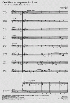 Crucifixus a 16 voci (Antonio Lotti) 