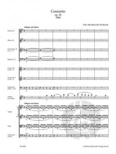 Konzert e-Moll op. 64 für Violine und Orchester von Felix Mendelssohn Bartholdy im Alle Noten Shop kaufen (Partitur)
