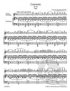 Konzert e-Moll op. 64 für Violine und Orchester von Felix Mendelssohn Bartholdy im Alle Noten Shop kaufen