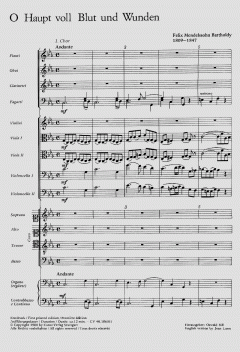 O Haupt voll Blut und Wunden von Felix Mendelssohn Bartholdy (Download) 