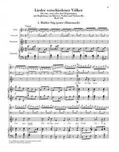 Lieder verschiedener Völker (Leinen) von Ludwig van Beethoven 