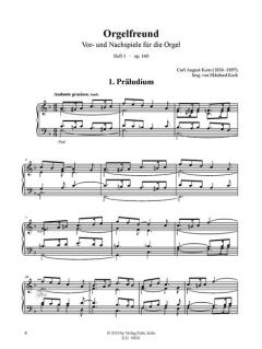 Orgelfreund Heft 1 op. 160 von Carl August Kern im Alle Noten Shop kaufen (Partitur)