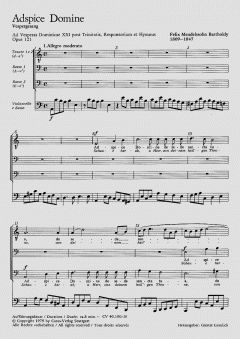 Adspice Domine von Felix Mendelssohn Bartholdy (Download) 